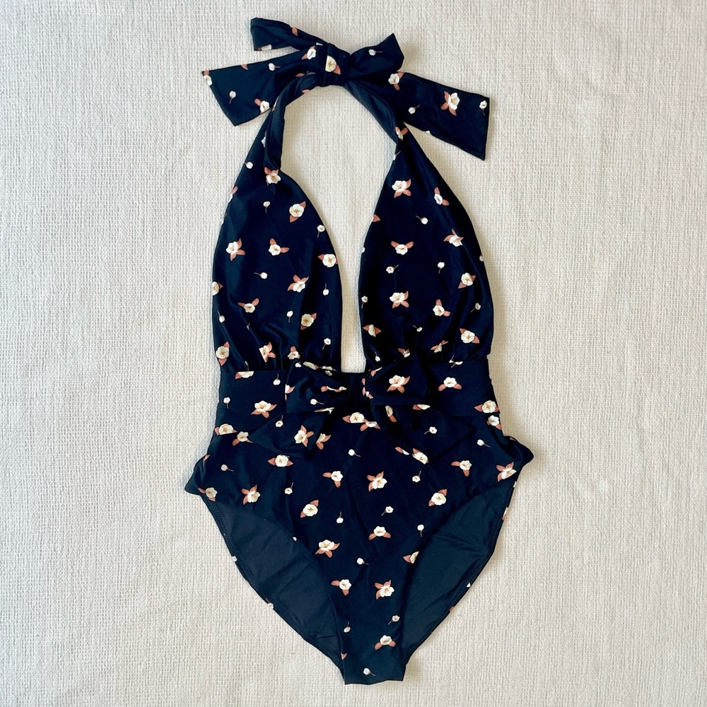 WeWoreWhat Halter One Piece, Large